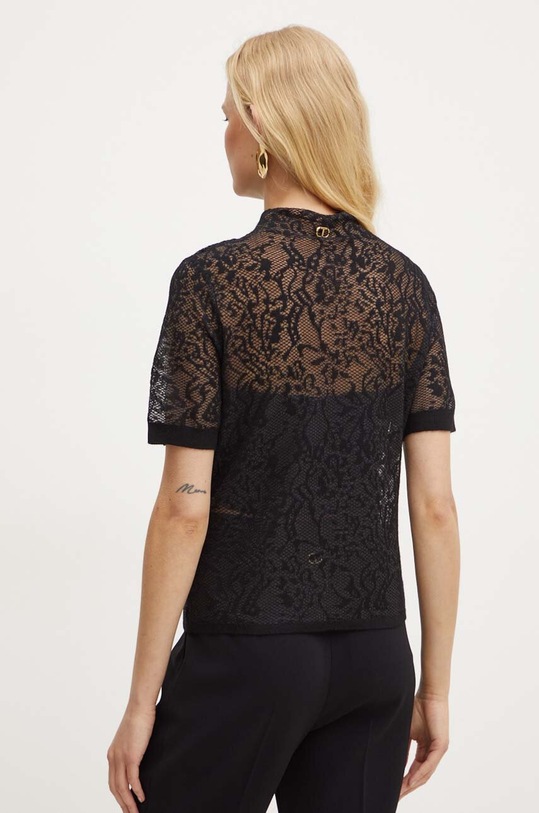 Abbigliamento Twinset camicetta con aggiunta di lana 242TP3010 nero