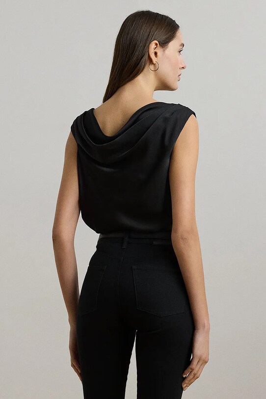 Blúzka Lauren Ralph Lauren 200951231 čierna AW25
