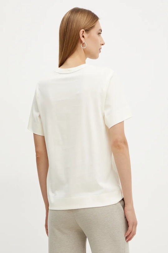 Дрехи Памучна тениска BOSS 50526205 бежов