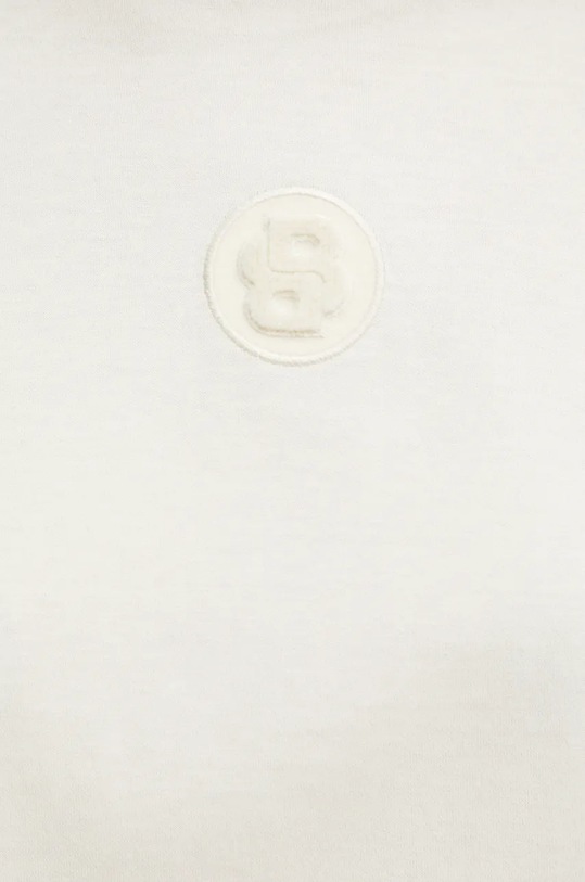 Памучна тениска BOSS 50526205 бежов