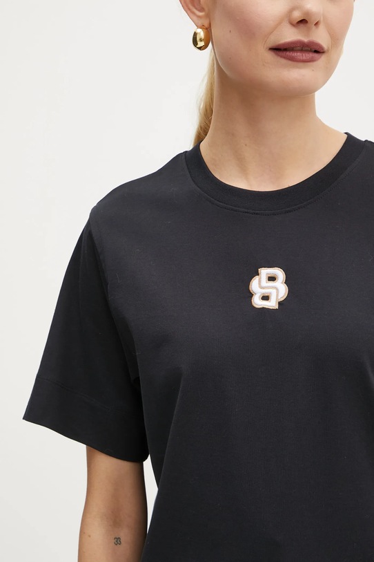 BOSS t-shirt bawełniany 50526205 czarny