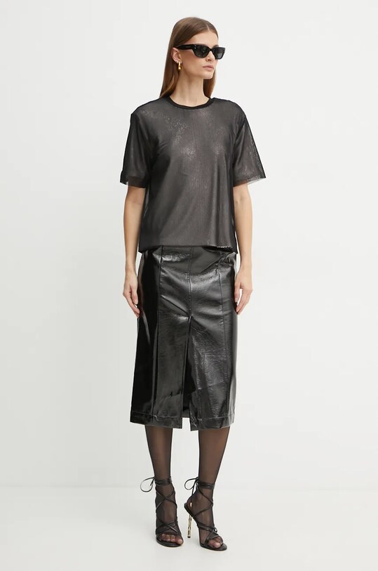 Блузка BOSS 50527016 чорний AW24