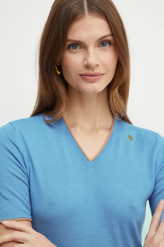 Vlněný svetr MAX&Co. modrá 2426366033200