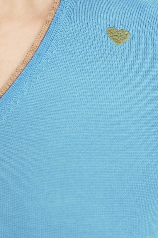 Vlněný svetr MAX&Co. 2426366033200 modrá