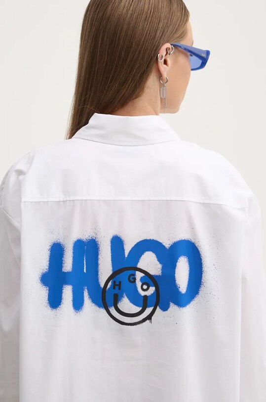 Hugo Blue camasa din bumbac 50525193 alb