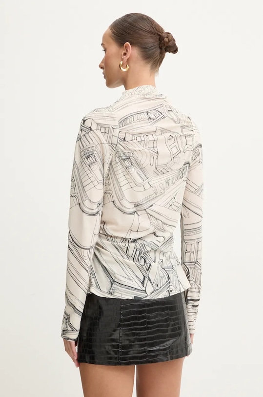 Oblečení Tričko s dlouhým rukávem Stine Goya T001.2245 béžová