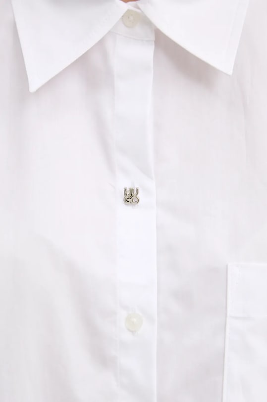Bavlněná košile HUGO 50523420 bílá