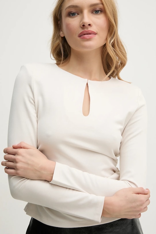 Blúzka Sisley béžová 5Y0XLQ080