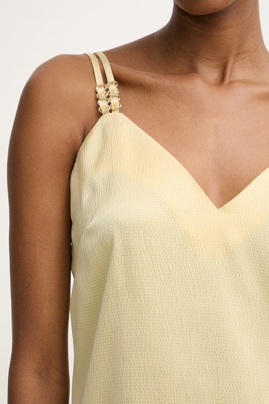 Morgan top damski OLAFI OLAFI żółty