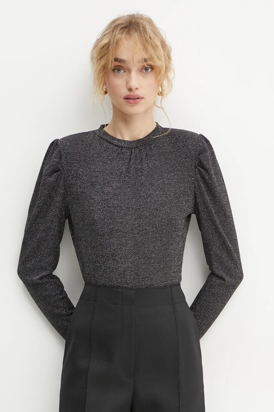 Morgan bluza TAYLOR model fin negru TAYLOR
