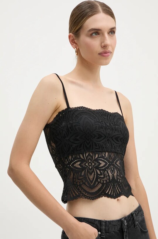 Morgan top BINGO z elastanem czarny BINGO