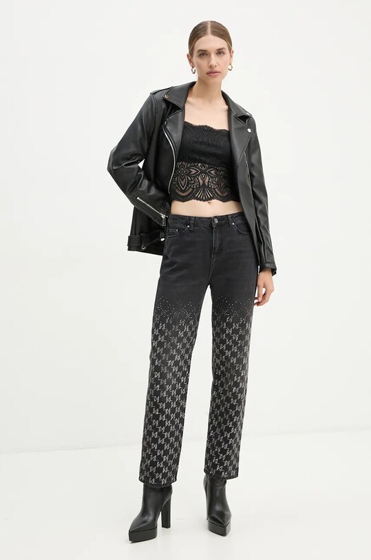 Morgan top BINGO BINGO czarny SS25