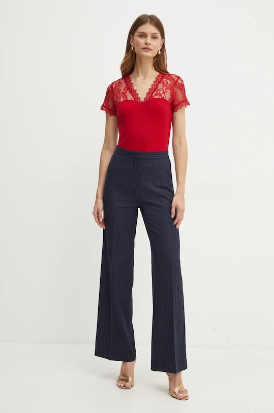 Morgan bluzka DLAMI DLAMI bordowy AW25