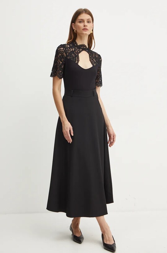 Блузка Morgan DOUAZA короткий чорний DOUAZA