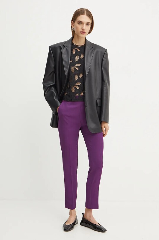 Блузка Morgan DROUL DROUL чорний AW24