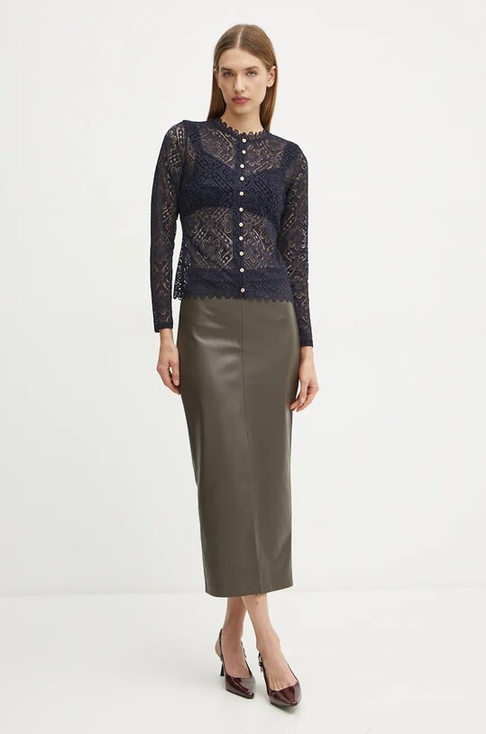 Morgan sweter TIMBA TIMBA granatowy AW24
