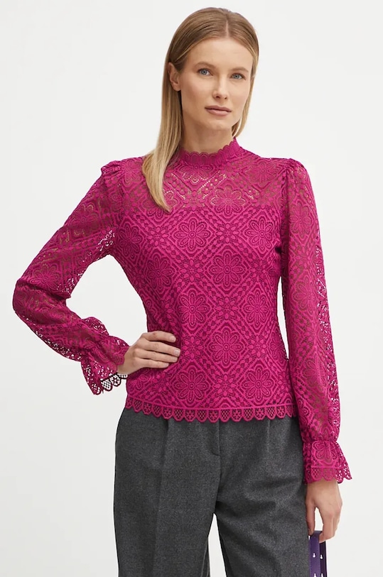 Μπλουζάκι Morgan TYRIA slim ροζ TYRIA