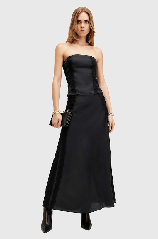 Top AllSaints MORGAN W029PB čierna