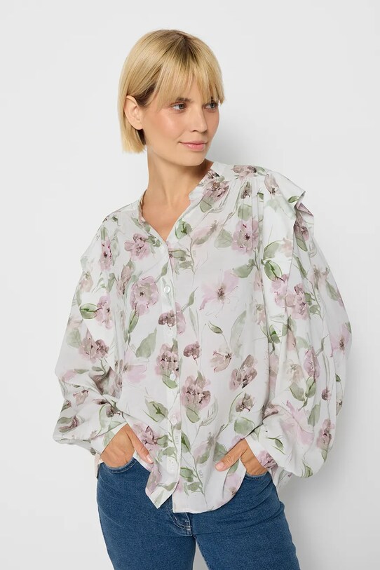 Bizuu koszula MARBY casual multicolor MARBY.KREMOWY.AW24