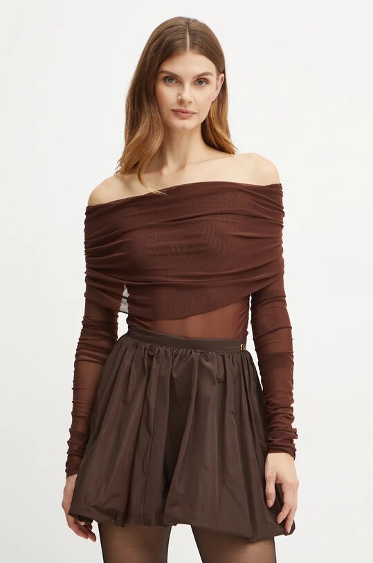 Halenka Bardot CAMELIA slim hnědá 59320TB1