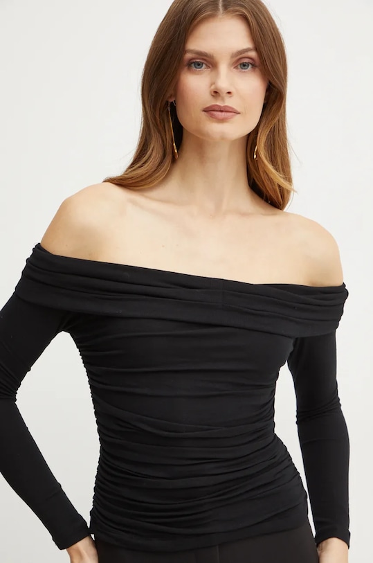 Bardot longsleeve ELSA negru 59432TB