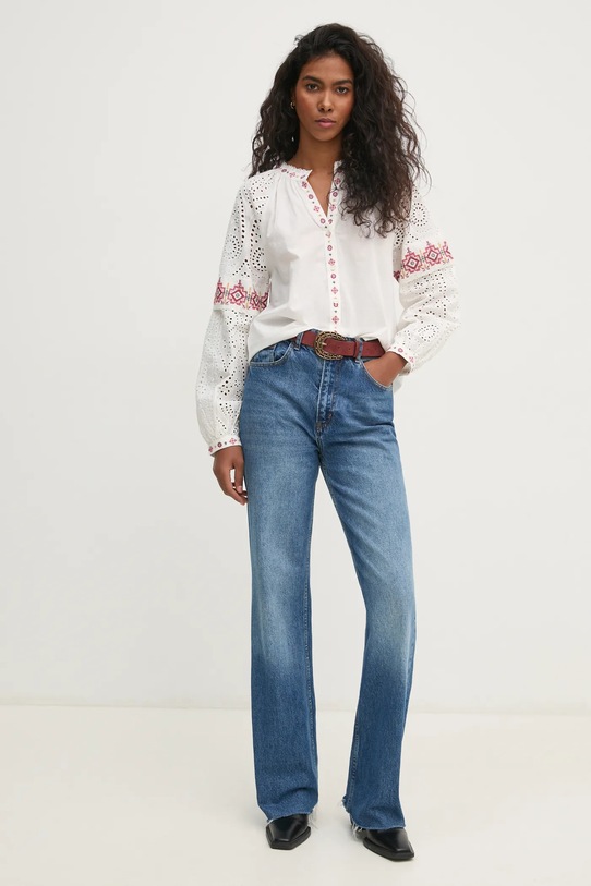 Hoss Intropia camasa din bumbac 6288705 alb AW24