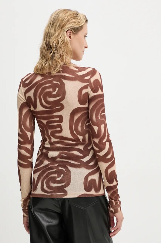 Îmbrăcăminte Nanushka longsleeve LYMEE NW24PFTP15215 maro