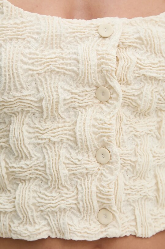 Блузка Nanushka JYLAN NW24PFTP4211 бежевий