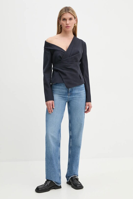 Блузка A.L.C. Skyla 5TOPS00101 тёмно-синий AW24
