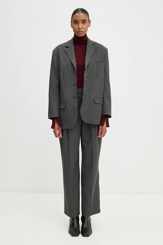 Vlněný svetr A.L.C. Jett 7SWTP00609 burgundské AW24