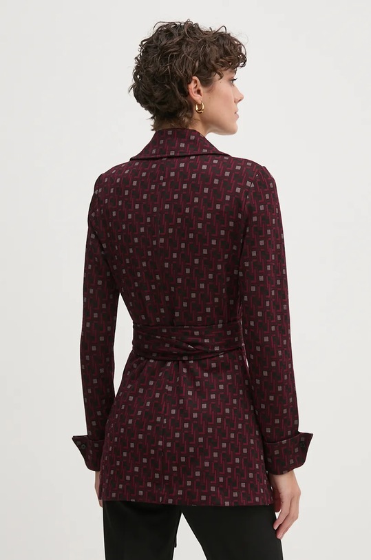 Oblečenie Mikina s prímesou vlny DIANE VON FURSTENBERG DVFBL3S016 fialová