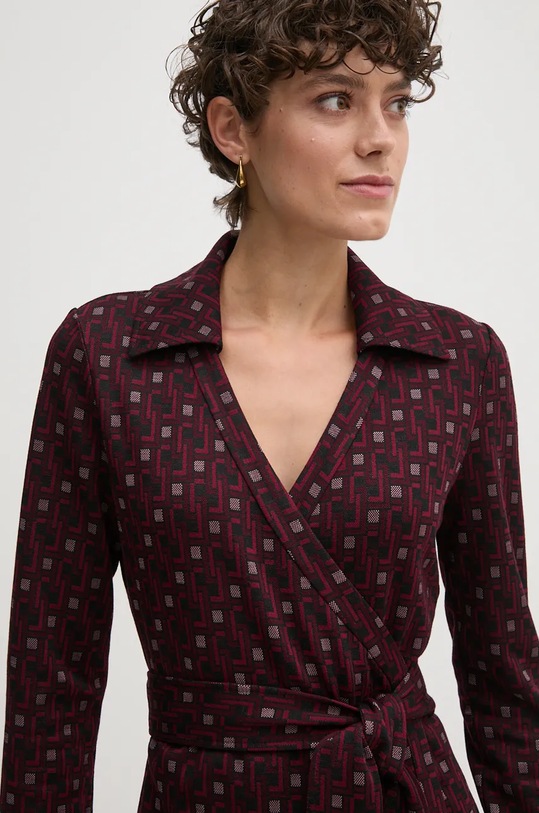 Mikina s prímesou vlny DIANE VON FURSTENBERG fialová DVFBL3S016