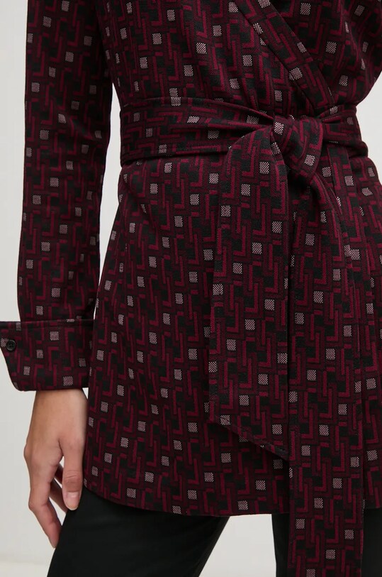 Кофта з вовною DIANE VON FURSTENBERG DVFBL3S016 фіолетовий