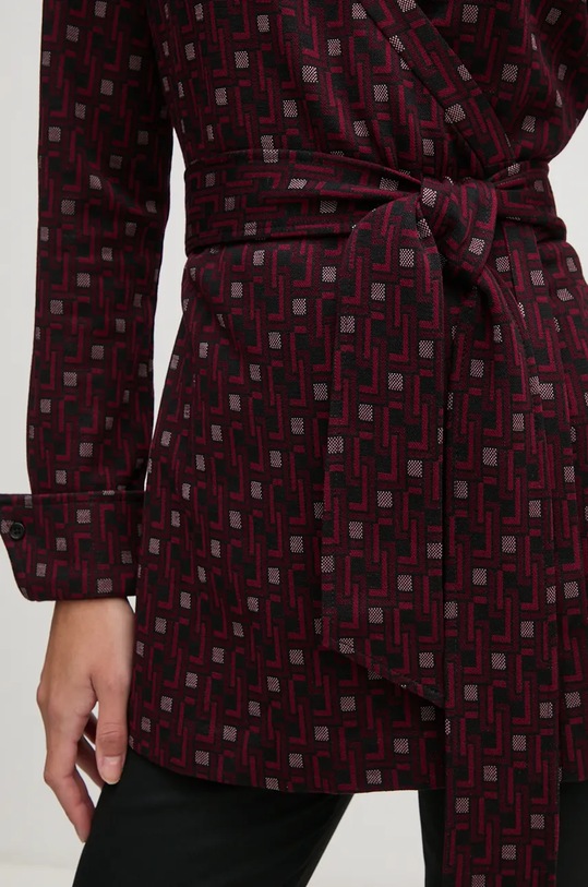 Mikina s prímesou vlny DIANE VON FURSTENBERG DVFBL3S016 fialová