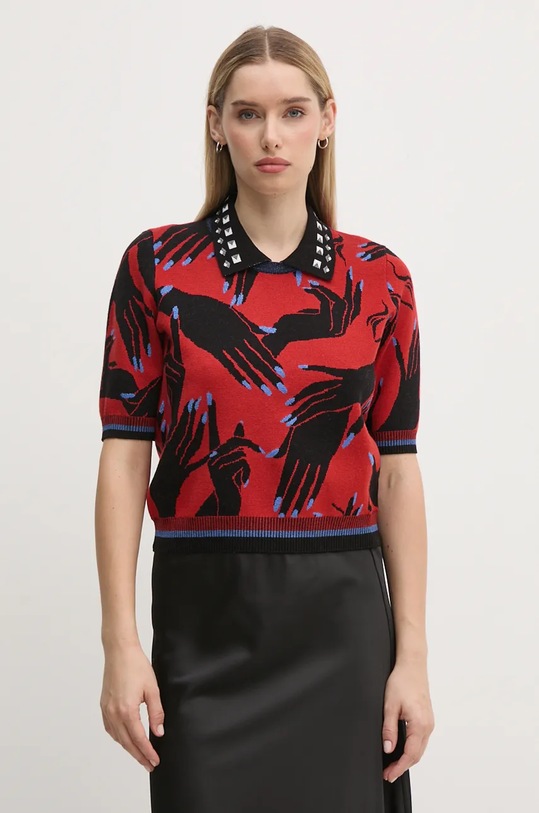DIANE VON FURSTENBERG maglione in misto lana misto lana rosso DVFWS3S002