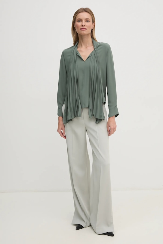 Sandro Ferrone bluzka SFS32YBEMAREC zielony AW24