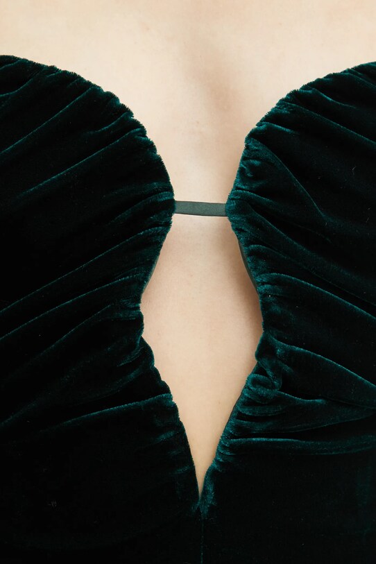 Bardot body din catifea KAHLIA 59576TB