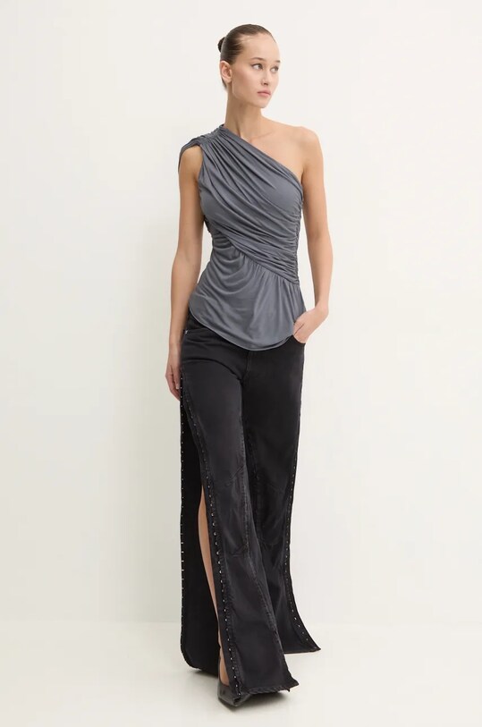 Блузка Rick Owens Lilies LI02D5102RV сірий AW24