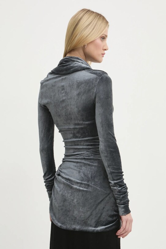 Ρούχα Βελούδινη μπλούζα Rick Owens Lilies LI02D5203VST γκρί