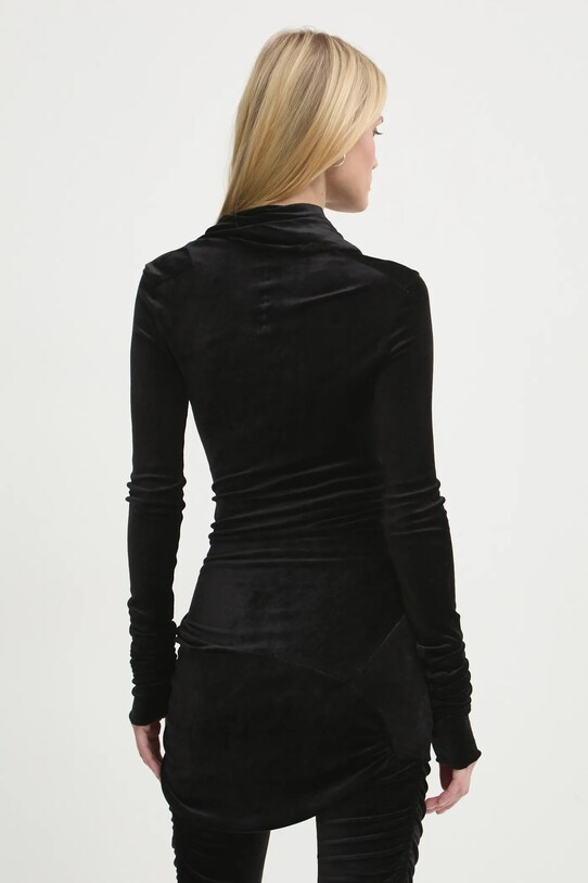 Clothing Rick Owens Lilies velour blouse LI02D5203VST black
