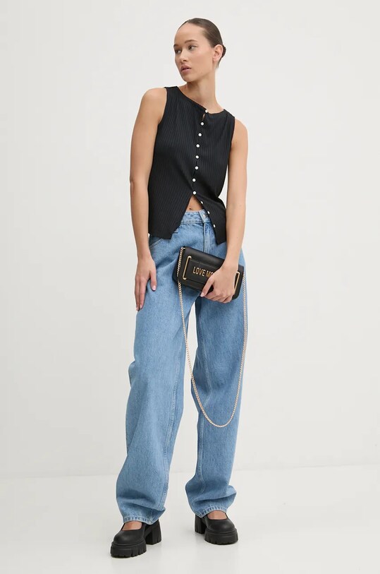 Abercrombie & Fitch top KI139.4574.900 negru AW24