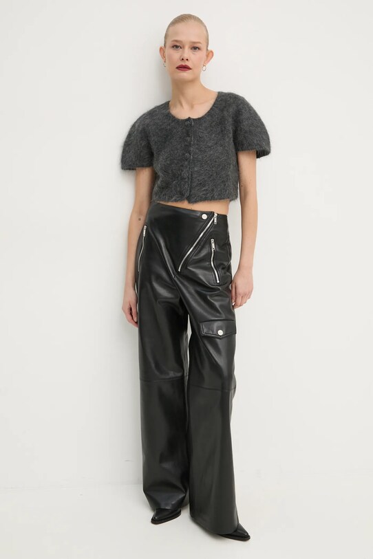 Вовняний кардиган By Malene Birger ZHARA Q72556003 сірий AW24