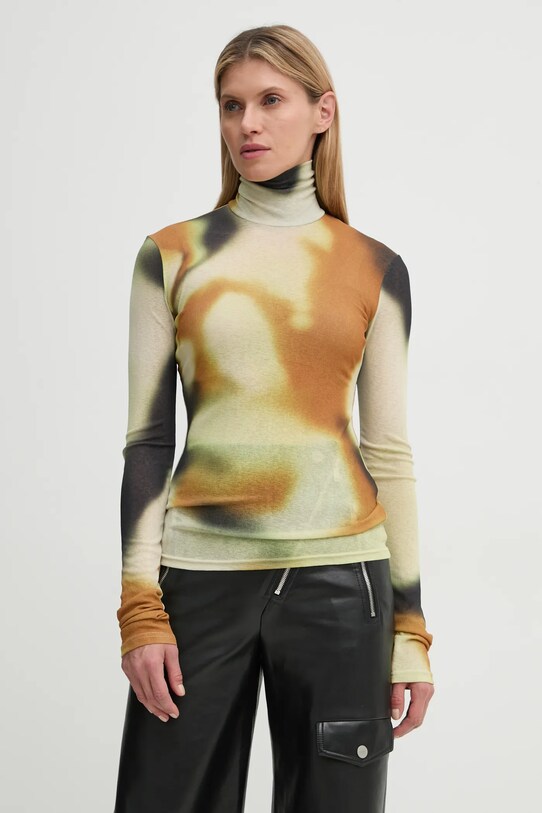 Tričko s dlhým rukávom Nanushka HARRI zelená NW24FWTP33076