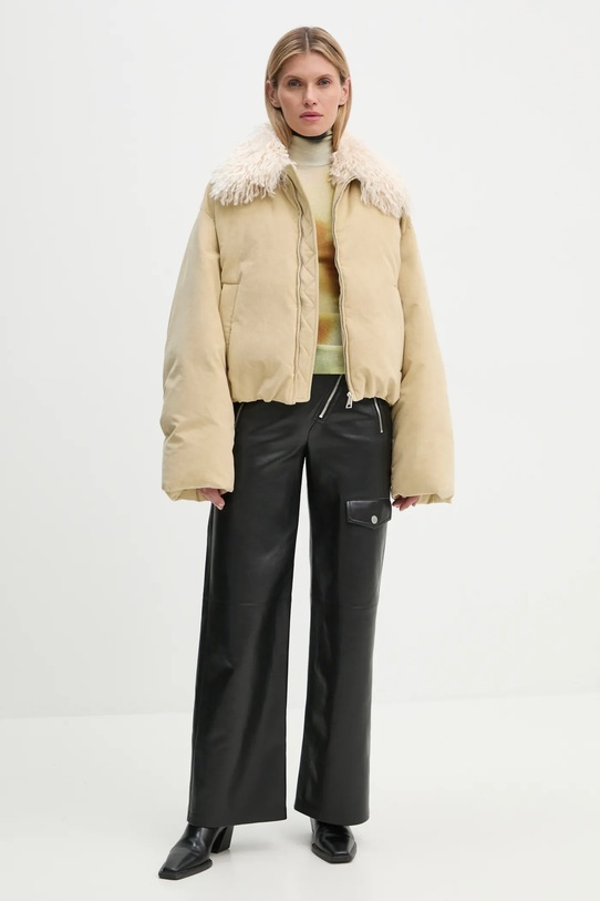 Tričko s dlhým rukávom Nanushka HARRI NW24FWTP33076 zelená