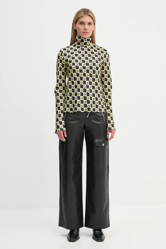 Pamučna bluza Nanushka MIKELA NW24FWTP40600 crna AW24