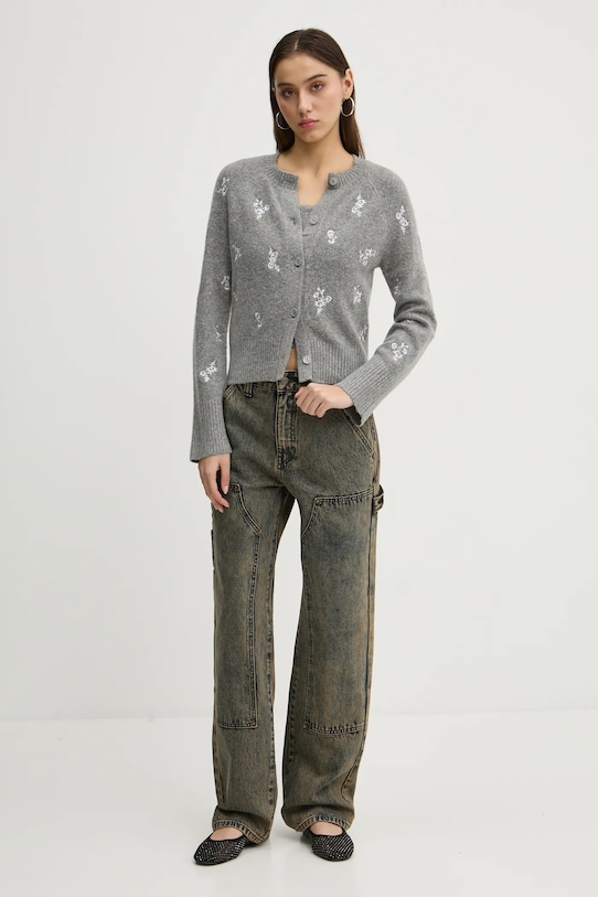 Пуловер Abercrombie & Fitch KI150.4293.912 сив AW24
