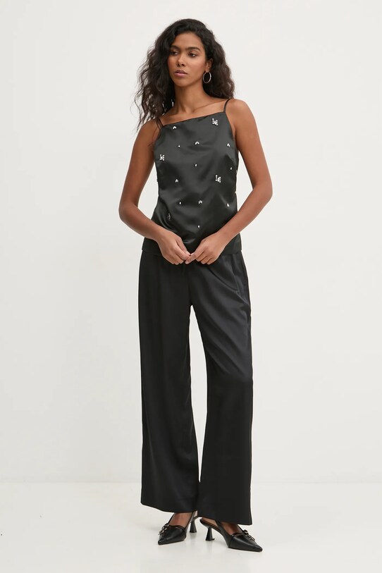 Nohavice Abercrombie & Fitch KI156.4594.900 čierna AW24