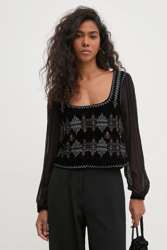 Hoss Intropia bluza imprimeu negru 6288731