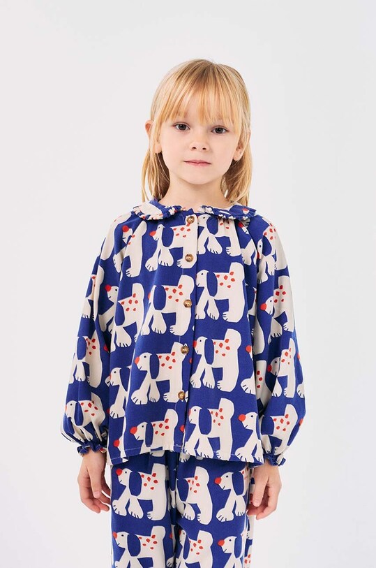 Bobo Choses bluza copii Fairy Dog cu modele bleumarin 224AC029