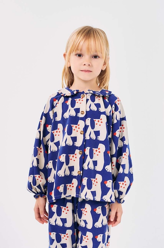 Дитяча блузка Bobo Choses Fairy Dog візерунок темно-синій 224AC029